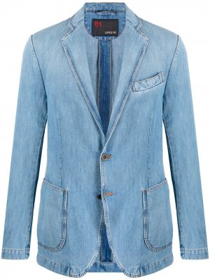 Джинсовый пиджак Lardini. Цвет: синий
