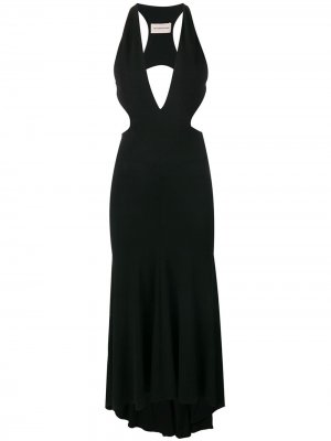 Вечернее платье с глубоким декольте Alexandre Vauthier. Цвет: черный