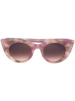 Солнцезащитные очки с принтом Thierry Lasry. Цвет: розовый и фиолетовый