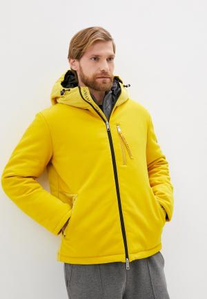Куртка утепленная Armani Exchange. Цвет: желтый