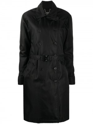 Двубортное пальто с поясом John Richmond. Цвет: черный