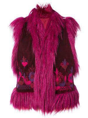 Windsor velvet vest Anna Sui. Цвет: красный