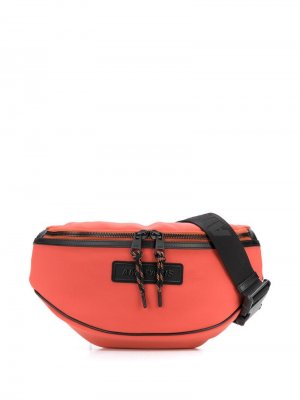 Поясная сумка AMI Paris. Цвет: оранжевый