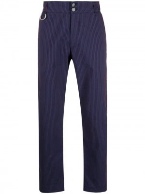 Полосатые брюки чинос прямого кроя Vivienne Westwood. Цвет: синий