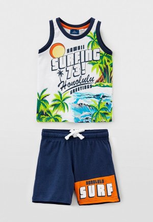Майка и шорты Chicco. Цвет: разноцветный