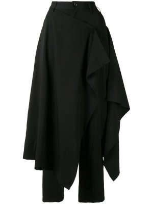 Брюки-юбка Yohji Yamamoto. Цвет: черный