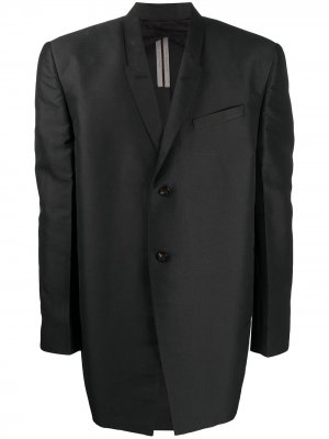 Пиджак с ремешком Rick Owens. Цвет: черный