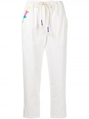 Узкие брюки с принтом Mira Mikati. Цвет: белый