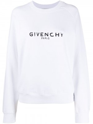 Толстовка с логотипом Givenchy. Цвет: белый