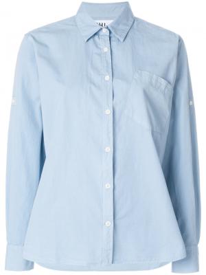 Рубашка с нагрудным карманом Margaret Howell. Цвет: синий