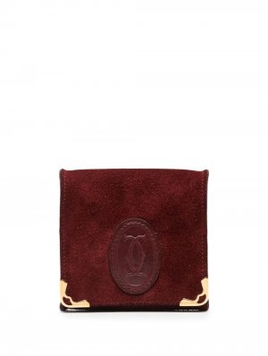Бумажник pre-owned с тисненым логотипом Cartier. Цвет: красный