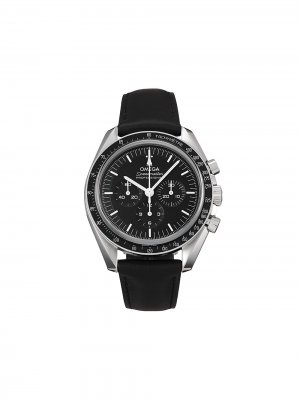 Наручные часы Speedmaster Moonwatch Professional pre-owned 42 мм 2021-го года Omega. Цвет: черный