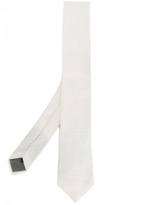 Плетеный галстук  Delloglio Dell'oglio. Цвет: белый