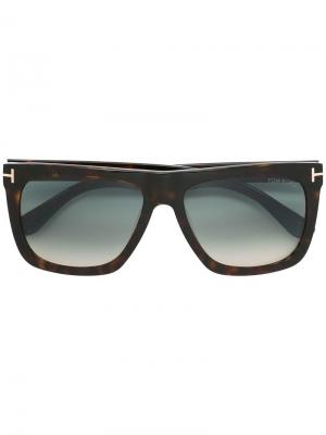 Солнцезащитные очки Morgan Tom Ford Eyewear. Цвет: коричневый