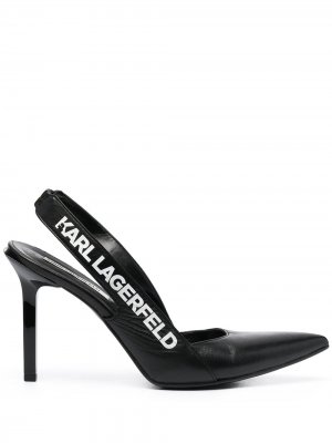 Туфли Gala с логотипом Karl Lagerfeld. Цвет: черный