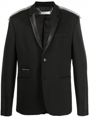 Пиджак с заклепками-шипами Philipp Plein. Цвет: черный