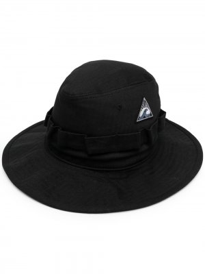 Широкополая шляпа с вышивкой Jil Sander. Цвет: черный