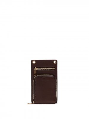 Клатч на молнии Dolce & Gabbana. Цвет: коричневый