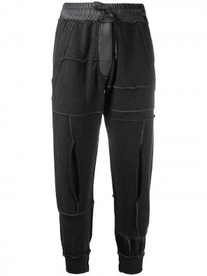 Andrea Yaaqov кашемировые спортивные брюки с эластичным поясом Ya'aqov. Цвет: серый