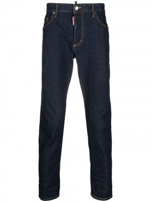 Прямые джинсы с принтом Icon Dsquared2. Цвет: синий
