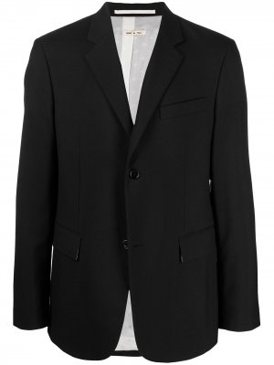 Однобортный пиджак Marni. Цвет: черный