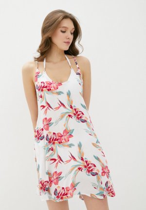 Платье пляжное Roxy. Цвет: белый