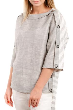Блуза ALPECORA. Цвет: серый
