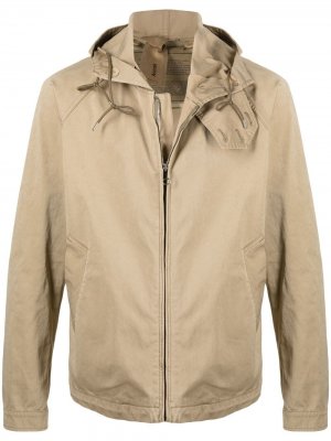 Куртка на молнии с капюшоном Ten C. Цвет: нейтральные цвета