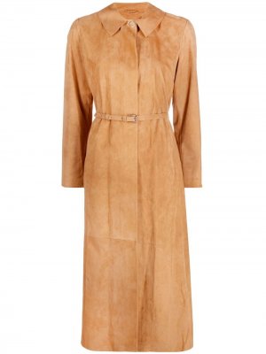 Пальто с поясом Desa 1972. Цвет: коричневый
