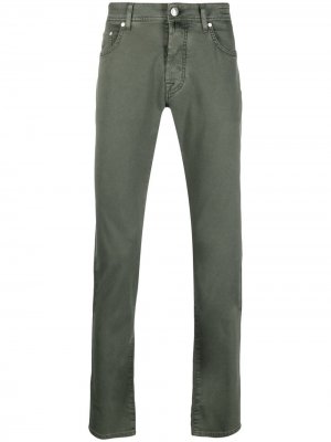 Узкие брюки чинос Jacob Cohen. Цвет: зеленый