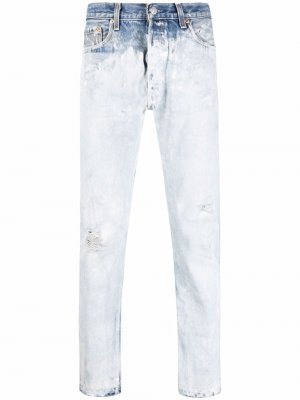 Прямые джинсы средней посадки GALLERY DEPT.. Цвет: синий