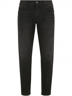 Зауженные джинсы Dolce & Gabbana. Цвет: черный