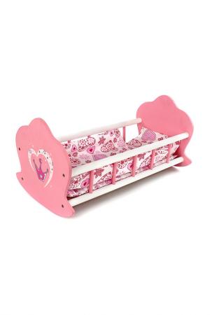 Кроватка-люлька Корона MARY POPPINS. Цвет: розовый