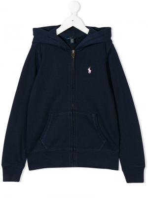 Classic zip hoodie Ralph Lauren Kids. Цвет: синий