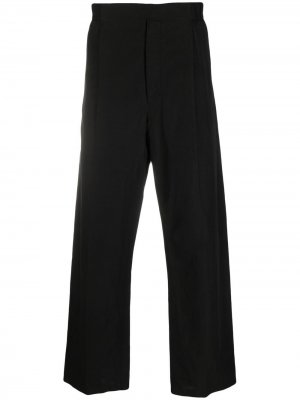 Укороченные брюки с эластичным поясом Lemaire. Цвет: черный