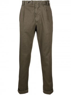 Delloglio брюки чинос со складками Dell'oglio. Цвет: зеленый