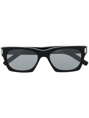 Солнцезащитные очки SL 402 в квадратной оправе Saint Laurent Eyewear. Цвет: черный