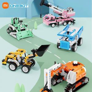 Строительный блок XIAOMI Onebot, мини-инженерный автомобиль, детские собранные игрушки, украшения для рабочего стола