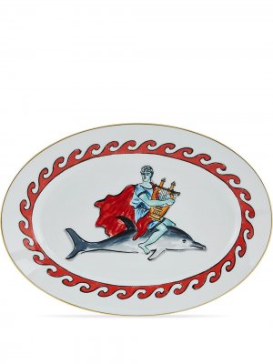 Сервировочное блюдо Il Viaggio di Nettuno (34 см) GINORI 1735. Цвет: белый