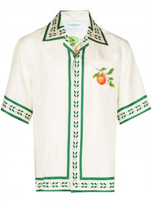 Рубашка Laurel с короткими рукавами Casablanca. Цвет: белый