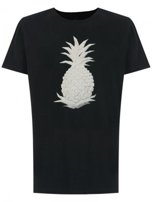 Pineapple print T-shirt Osklen. Цвет: чёрный