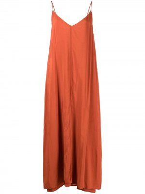 Двухслойное платье VOZ. Цвет: оранжевый