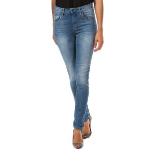 Длинные джинсовые брюки с прямым низом 10DB50292 женщина MET